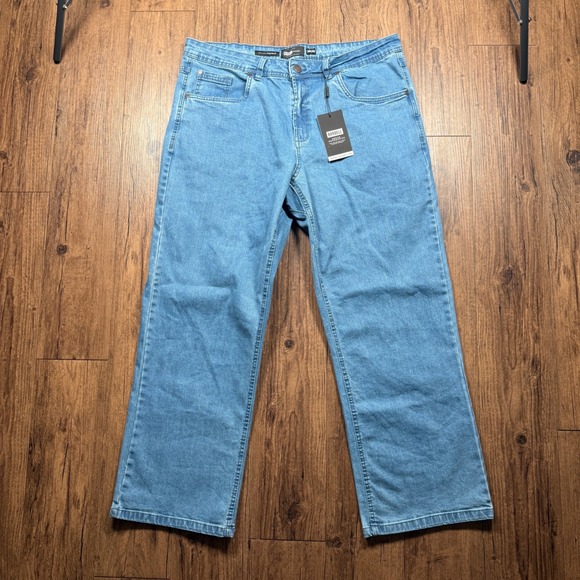 Barbell Apparel Other - Barbell Apparel Jeans Mens 38x30‎ Blue Relaxed Athletic Fit 2.0 Light Wash NWT